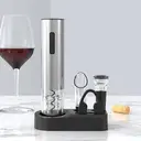 Cuisync Wine Opener Set, 5-in-1 Rechargeable Electric Bottle Opener With Foil Cutter, Wine Pourer, Vacuum Stopper and Storage Case. Ideal Gift for Wine Lovers, VBGS-KP3P-372101KA image 8