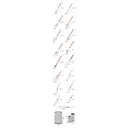 19-Piece Premium Knife Block Set With Silicone Utensils Kitchen Tool Set White image 9