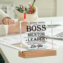 Alphynix Plaque en acrylique "BOSS, MENTOR, LEADER" à offrir image 4