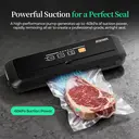 ATSHARK 5-In-1 Vacuum Sealer – High Pressure Touchscreen Design, Fast and Convenient, Includes 50 Vacuum Bags, Ideal for Home Food Preservation, Black, VS6621 image 4