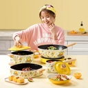 COOKER KING x B.DUCK Poêle Wok antiadhésive avec couvercle - Toutes sources de chaleur - 30 cm image 3