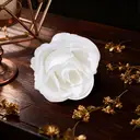 Wei’s Moment 20Pcs Artificial Flowers Roses, Real Touch
Foam Roses, Fake Flowers Rose for DIY Wedding Bridal Bouquets Baby Shower Table Centerpieces Home Decorations, Cream White image 2