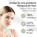 Qiweiny 2-in-1 Mitesser Entferner & Gesichts-Schaber - Tiefenreinigungsgerät mit Akku & Manueller Modus, Porenreiniger für Hautpflege bei Frauen & Männern (Grün) image 2