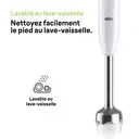 BRAUN MultiQuick 1, Mixeur Plongeant, MQ10.001M, Blanc image 5