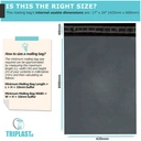 Triplast Mailing Bags 17x24" Grey Pack of 50 image 1