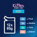 Felix Kitten As Good As It Looks Fish Selection in Jelly 2-12 Months 12 x 85g (1.02kg) image 6
