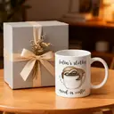 Alphynix 1pc 11oz White Mug with "Feelin' Slothy, Need a Coffee" Quote & Sleeping Sloth in a Cup, Relatable Humor Christmas or Thanksgiving Gift image 4