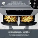 SWAN Nordic Duo 13-in-1 Air Fryer with Dual Non-Stick Baskets - 8L, 1700W, Grey, Swan Cyclone Technology, 13 Pre-Set Functions, Match Cook, SD10410GRY image 3