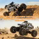 TOKKY QX3688-34 Voiture jouet radiocommandée 4×4 avec capacité de franchissement de sable et de terrains difficiles et télécommande précise 2,4 GHz image 5