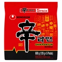 Nongshim Koreaanse Shin Ramen Instant Noodles - 5 x 120 g image 0