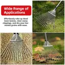 MADLAND The 15-tine leaf rake, when unfolded, measures 160 centimeters in length and 67 centimeters at its widest point image 1