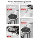 HiBREW H13 Dual-Boiler Espresso Machine 20Bar Semi-Automatic Coffee Machine with Touchscreen Control Hot & Cold Brew Award-Winning Design - Stainless Steel image 3