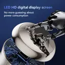 Qiman8010 Head Shavers for Bald Men 7D Floating Wet & Dry Electric Razor for Bald Heads with LED Smart Display & Type-C Charging for Hair/Face/Beard 150-day battery life two gears 10W image 2