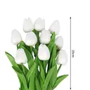 Wei's Moment 7Pcs Artificial Tulips Flowers
Fake Flowers Latex Tulips Real Touch for Party Home Wedding Decoration and DIY Decor, Multicolor White image 2
