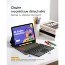 Inateck Coque Clavier Détachable avec Pavé Tactile Compatible iPad pour iPad 11e/10e Gén, pour 10e (10,9")/ 11e (2025 A16), Air 11" M4/M3/M2, Air 6/5/4e, Pro 11 4e-1re, avec Porte-Crayon, AZERTY, Noir KB002 image 7