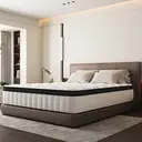 GTIMEX Matratze, 7-Zonen-Federkernmatratze, 140 x 200 cm, 25 cm hoch, H3, orthopädische Matratze, mit Spannbettlaken, 9-seitiges atmungsaktives Material, für Kinder und Erwachsene image 0