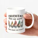 Alphynix 1Pc 11oz Ceramic Mug, Sarcastic Chicken Mug, Funny Chicken Lover Gift For Poultry Farmers, Chicken Keepers, Animal Lover Coffee Cup image 2