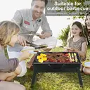 Huacan Barbecue grill, barbecue grill, outdoor portable barbecue grill, household charcoal charcoal charcoal grill, 1 piece image 2
