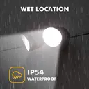 LUTEC Shrimp Applique d'extérieur LED double tête de sécurité, 5 000 K - Noir image 3