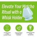 TEANAGOO Kit matcha avec fouet en bambou, porte-fouet, pelle et cuillère en bambou - Céladon bleu image 4