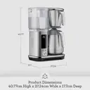 Sage the Luxe Brewer™ Thermal, Drip Coffee Machine, Filter Coffee, Cold Brew, Dual-Wall Thermal Carafe, Brushed Stainless Steel - SDC465BSS4GUK1 image 5