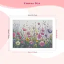 JU7CER 5D Diamond Painting Kit - Floral Pattern | DIY for Adults Beginners & Kids | Crystal Cross Stitch Wall Decor 12×16 Inches (30×40cm) image 1