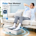 MERACH Vibrationsplatte, Ganzkörpertraining, leise, Auto-/manuelle Geschwindigkeit, Bluetooth-Lautsprecher image 4