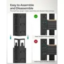 Shelving Heavy-Duty 5 Shelves Black/Rustic Brown 60 x 120 x 200 cm image 6