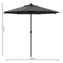 Hespéride Parasol Loompa 3 m ardoise image 1