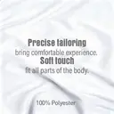 LeBonsoir Drap housse en polyester doux 140 x 200 x 30 cm - Blanc image 5