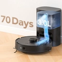 Lubluelu Robot Vacuum Cleaner with Suction Station 3-in-1, 4000Pa Vacuum Cleaner Robot with Wiping Function, Robot Vacuum Cleaner with Laser Navigation App Control, Ideal for Pet Hair, Carpets, Hard;Lubluelu+SL60MAX+Robot Vacuum Cleaner+37.5x37 x23.5cm image 2