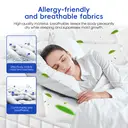 Lexzurn Matelas orthopédique à ressorts 7 zones - 140 x 190 x 22 cm image 6