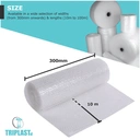Triplast Bubble Wrap 300mm x 10m 1 Roll image 1