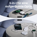 Anker MagGo kabellose Ladestation (3-in-1, mit klappbarem Lade-Tablett, schwarz) image 4