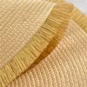 Lot de 6 sets de table tressés en fil brillant PP 38 cm - Beige/Doré image 8