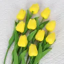 Wei's Moment 7Pcs Artificial Tulips Flowers
Fake Flowers Latex Tulips Real Touch for Party Home Wedding Decoration and DIY Decor, Multicolor Yellow image 3