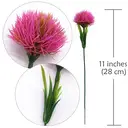 Yuejia Lot de 8 plantes roses artificielles - 28 cm image 3