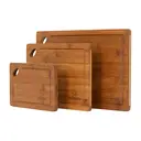 Zimatic Lot de 3 planches à découper de tailles assorties en bambou image 1