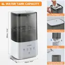 Luxaid 6L Cool and Warm Mist Humidifier for Home, Top-Fill Water Tank, Touch Control, 12H Timer, 360° Mist Nozzle, Aromatherapy for Bedroom image 5