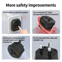 ochama Universal-Reiseadapter für UK, Kindersicherung, druckbeständiges Material, CE- & UKCA-zertifiziert, kompatibel mit UK, Singapur, Malaysia, Dubai, VAE image 4