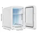 EAFC Portable Mini Car Fridge 6L Mirror Cosmetic Ice Box Heat Preservation Cooling Two-In-One Small Size Energy-conservation Personal Care Appliance image 10