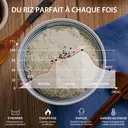 Bear Cuiseur à riz 1,2 L, 200-238 W, pour 1 à 2 personnes, maintien au chaud automatique, cuve intérieure antiadhésive 1,2 L, conception à bouton unique image 7