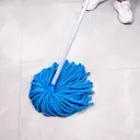 Recharge de tête de serpillière humide en microfibre bleue 160g, recharge de tête de serpillière à super absorption image 2