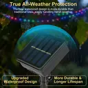 Vivreal Solar-Lichterkette aus Kupferdraht, 2er-Set, 8 m (26 ft), 80 LEDs, mehrfarbig, wasserdicht, für den Außenbereich, Garten, Terrasse und Feiertagsdeko, Neujahr-Angebot, Top-Geschenkideen image 6