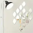 WhereHike Lot de 10 stickers miroir muraux en PVC Gouttes d’eau argentées - 20 x 10,5 cm image 3