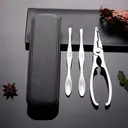 BJ Set d’ustensiles pour manger le crabe - 3 pièces (Casse-crabe et cuillère à crabe) image 6