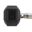 Gozone Haltère hexagonal caoutchouté avec poignée antidérapante avec surface texturée - 6,8 kg image 2