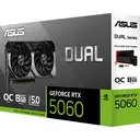 ASUS Dual GeForce RTX 5060 8GB GDDR7 OC Edition (PCIe 5.0, 8GB GDDR7, DLSS 4, HDMI 2.1b, DisplayPort 2.1b, 2,5-Slot-Design, Axial-Tech-Lüfterdesign, 0dB-Technologie) image 5