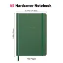 Jubiluu Carnet ligné A5 à couverture rigide texturée avec marque-pages et élastique - Evergreen Notes image 2