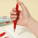 Deli 0,5 mm Gelroller, Büro-Schreibwaren, Rot, 12er-Pack image 5